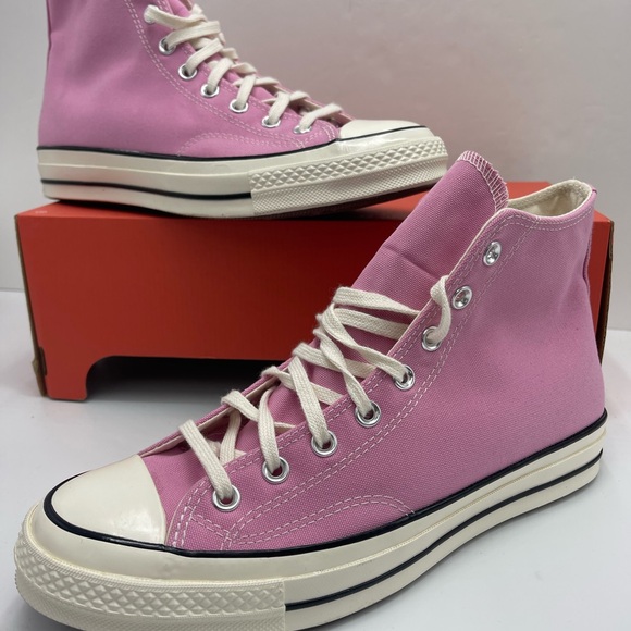 Converse Men’s A03795C
CHUCK 70 HI
AMBER PINK/EGRET/BLACK Pink High-Top Sneakers - Picture 11 of 16